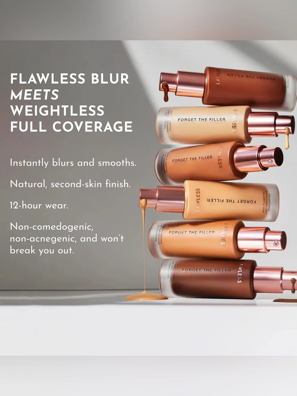Lawless Forget The Filler Skin-Plumping Line-Smoothing Foundation